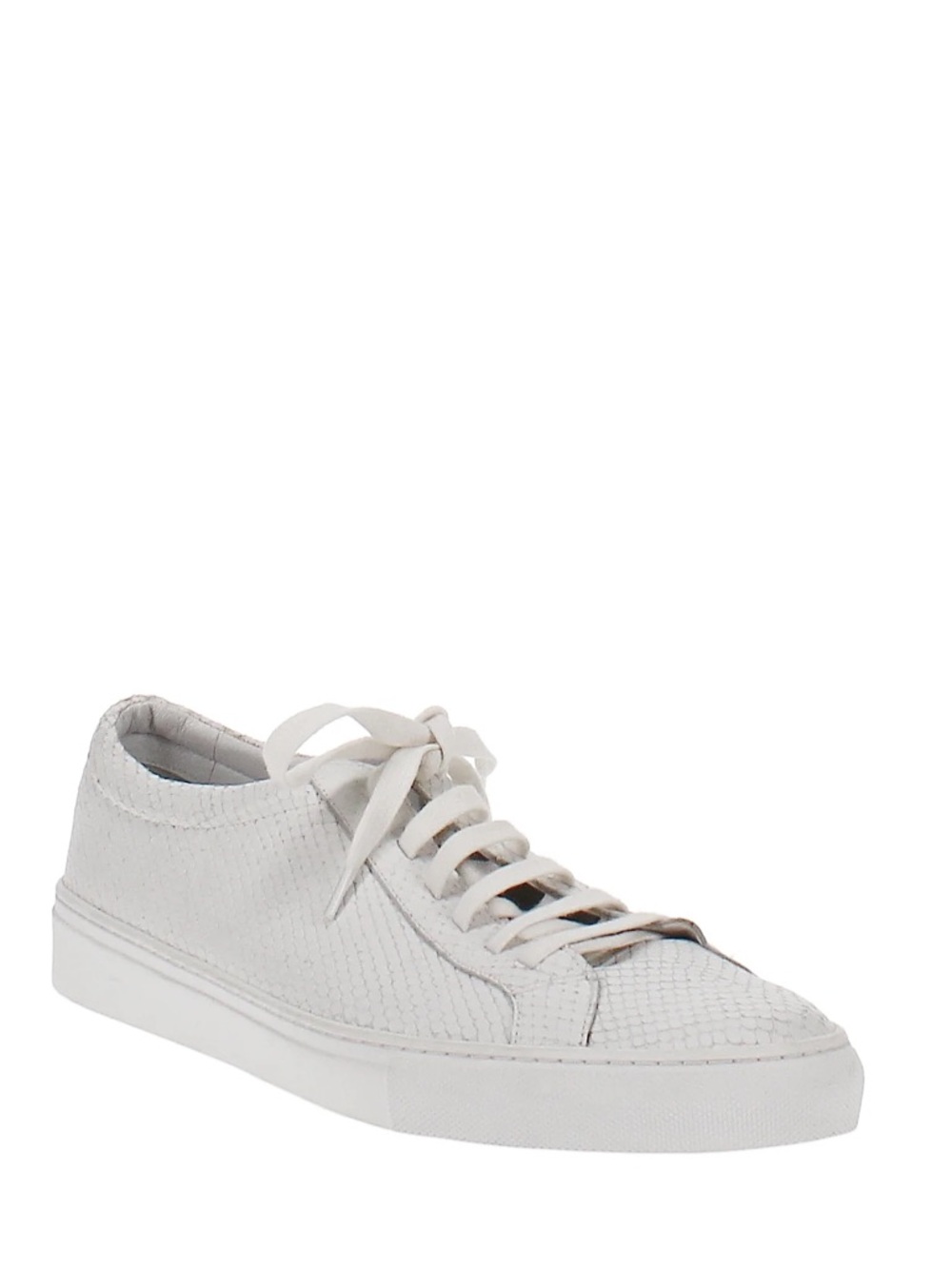 Via Spiga Suvi 2 Porcelain Leather Snake Embossed Sneakers Sz 9.5 BNWB